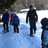 雪の上の観察会