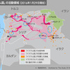 イスラム国の活動範囲 2016/1/29 THE PAGEより