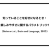 知っていることを好きになるとき：美しさと親しみやすさに関するパラメトリックfMRI解析（Bohrn et al., Brain and Language, 2013）