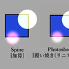 Spine：スロットのブレンド「加算」は、PhotoshopやClipStudioの何に当たる？