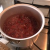 ８月レッスンの赤ワインソース
