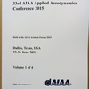 航空工学関連　国際会議録新刊案内: 33rd AIAA Applied Aerodynamics Conference 2015 (Proceedings) ご注文受付