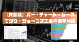 【R言語とWebスクレイピングとアニメーショングラフ】仮想通貨や株価変動をバー・チャート・レースで観察してみた件【その2 ダウ・ジョーンズ工業株価平均（ダウ平均）編】