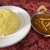 大盛りライスと濃いカレー