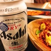 回鍋肉と新玉ねぎのサラダとビール