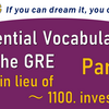 Essential Vocabulary for the GRE【Part 11】1001. in lieu of ～ 1100. investiture