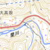 南木曽森林鉄道　蘭線　蘭川鉄橋跡　国道側