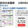 米株は高安まちまち　前日までの連騰で利益確定売り　引け後マイクロンが時間外で+13％　24年9月26日