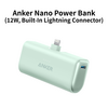 Anker、ライトニング端子一体型モバイルバッテリー「Anker Nano Power Bank (12W, Built-In Lightning Connector)」に新色グリーン