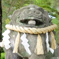 久留米城　遊びたがる狛犬