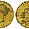 ブリティッシュ インディア1841年1モハー金貨NGC PF65+