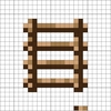 【 マイクラアイテム ドット絵 】 はしご 《 アイロンビーズ / クロスステッチ 図案 》