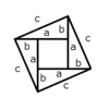 三平方の定理。正方形を作る2