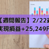 【週間報告】2021年2月22日週