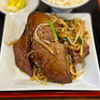 こしじポークの厚切りレバニラ定食・醤油（中華ダイニング 多礼）