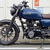 GB350 マットブルー　フォークブーツ、エンジンガード付　低走行車