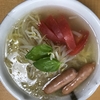 セブンイレブン金の塩ラーメンで冷やしラーメン作ってみた