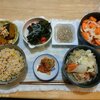 トウモロコシごはん。カボチャ煮。とん汁(4日目)。