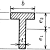 平行軸の定理を使ってT字梁の断面二次モーメントを求める