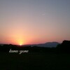 キャンプ場の夕日　（5月21日）