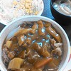 カレー南蛮牛丼サラダセット♪(2013/4/7)