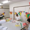 盆灯ろうの製作が始まる　ブルーベリーの摘み取り