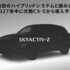 次期CX-5から導入されるマツダの新型ストロングハイブリッドは"エンジンと変速機の間にモーターを配置したパラレル式"を採用へ。
