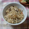 鶏ひじき炊き込みご飯 作りました