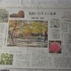 本日(読売新聞夕刊)・・・『桐原春子のはな紀行』