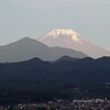 富士山にはまだ雪が