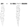 アンチエイリアス入りのブラシをモノクロ原稿できれいに出す方法