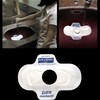トイレ洗面器の排水口を利用したアイデア広告