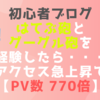 初心者ブログ　はてぶ砲とグーグル砲を経験したら・・・アクセスが急上昇で【PV数 ７７０倍】