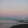 朝焼けの富士山