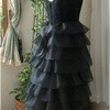 黒段々飾りのドレス完成！