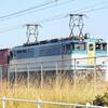 高松貨物ターミナル駅で発車を待つEF65-2127号機