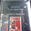 Trashcan Sinatras/サニーデイ・サービス＠渋谷CLUB QUATTORO