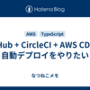 GitHub + CircleCI + AWS CDK で自動デプロイをやりたい