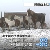 阿蘇山上は雪　