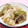 ピーマンとこんにゃくの煮物・甘味料ラカントＳを使ってみました：糖尿病患者の食卓