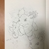 社畜ミニマリストの簡単イラスト　ポケモンの落書き　ニドリーナ