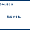 株安ですね。
