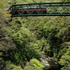 新緑の出山鉄橋（箱根登山鉄道）