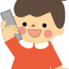 電話で話すときのスマホの使い方がおかしい娘