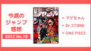 【ジャンプ感想】マグちゃん最終話・ドクスト228話・ONE PIECE1039話【2022年10号】