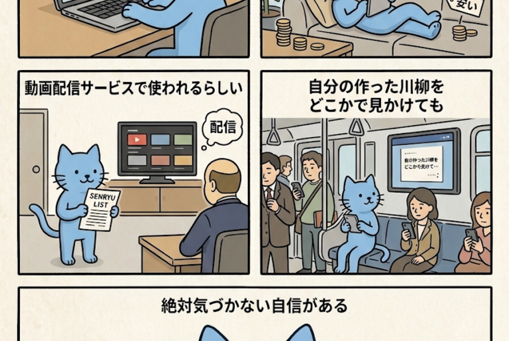 川柳を作る仕事したよ
