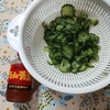 自炊　男飯「キュウリのキムチ和え」夕食の一品に😊