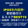 IPO5年内銘柄* 割安格付け＆スコアBEST19 ＋22銘柄の計41銘柄・割安度ランキング