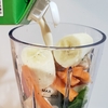 初めてのスムージーは豆乳＆生の小松菜その他　このレシピで大成功