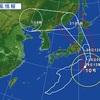 台風の動向を心配しながらの月曜日